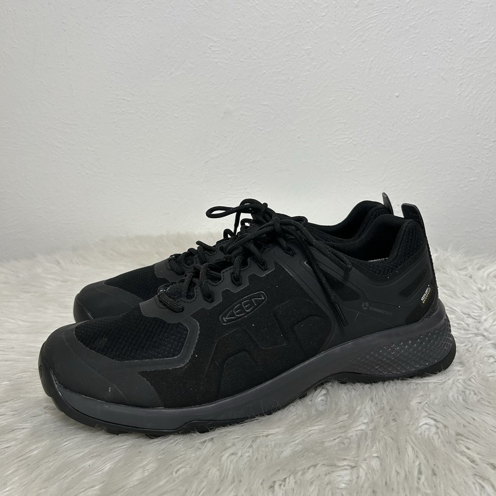 KEEN Explore Waterproof Hiking Shoes Black Magnet 1021611 Sz 15 Outdoors Hiking